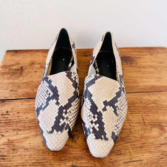 Marc Fisher LTD Enaba Square Toe Loafer in Snakeskin Print - Picture 3 of 8